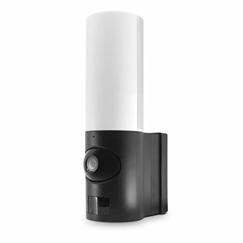 AVIDSEN HomeCam Spotlight smarte Überwachungskamera, Außenbereich, mit integrierter LED Lampe, Smartphone App, ohne Abonnement, WLAN, Bewegungserkennung, Nachtsicht, wetterfest, hohe Bildqualität von Avidsen