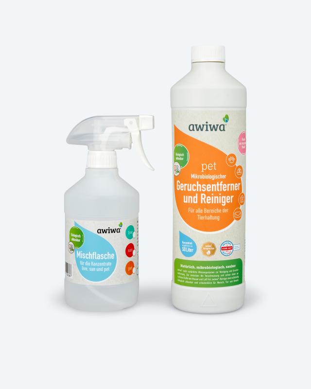 Mikrobiologischer Tier Geruchsentferner, 1 l + SPF von Awiwa