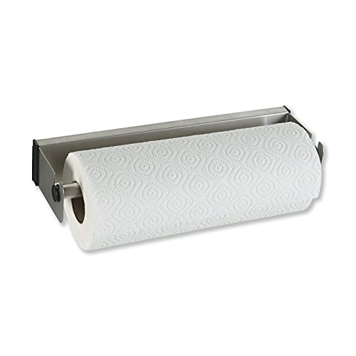 SOSmart24 JUST Silver Wand Küchenrollenhalter ohne Bohren aus Edelstahl - Silber Matt gebürstet - Nordic Minimalism - Papierrollenhalter Wandrollenhalter Küchenpapierhalter Küche Werkstatt von SOSmart24