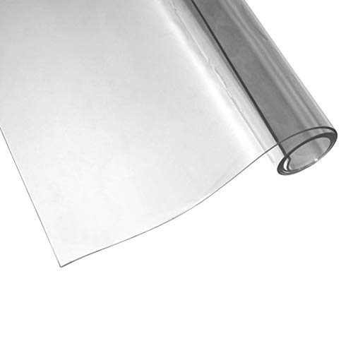 Aylo PVC Tischfolie 2mm Transparent Tischdecke Tischschutz Tischmatte glasklar, Länge:60 cm, Breite:90 cm von Aylo