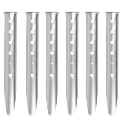 Azarxis Sandheringe, Zeltheringen aus Aluminium U-Profil Heringe Erdnägel 6 Stück von Azarxis