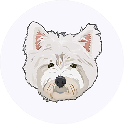 24 x 40mm 'Westie-Kopf' Aufklebern/Stickers (SK00045465) von Azeeda