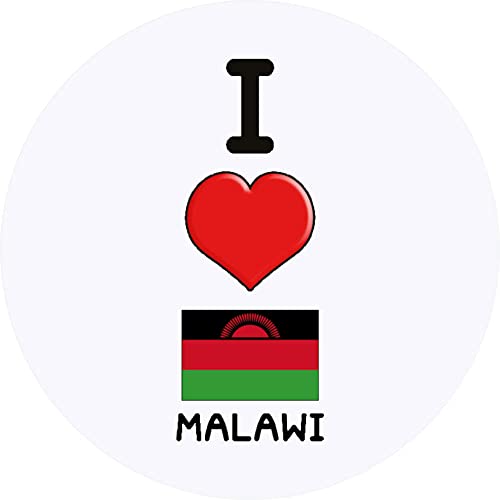 24 x 40mm 'I Love Malawi' Aufklebern/Stickers (SK00051336) von Azeeda