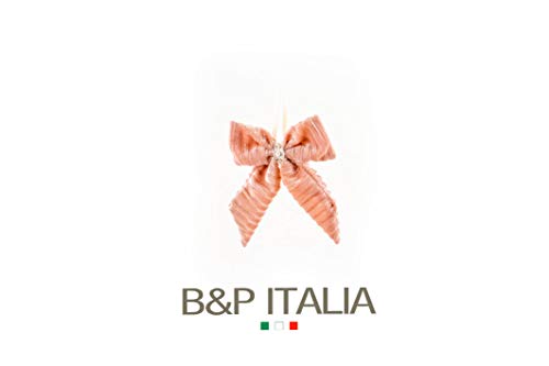 B&P Italia Stoffschleife, Rosa, 11 cm von B&P Italia