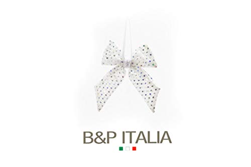 B&P Italia Stoffschleife, Silber, 11 cm von B&P Italia