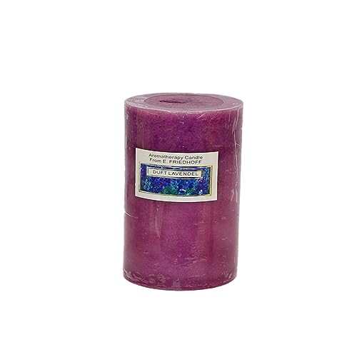 Duftkerze Stumpenkerze (Ø 7,3 x Höhe 7,2 cm, Lavendel) von B & S