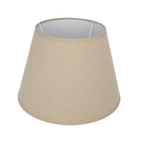 Lampenschirm kegelförmig aus Stoff H 19.5 x Ø 27.5 cm für Tisch - Stehlampen (sand) von B & S