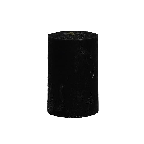 Stumpenkerze durchgefärbt 7,5 x Ø 5 cm (Black) von B & S