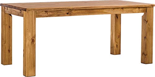 Esstisch Rio Classico 180x90 cm Brasil Holz Pinie Massivholz Esszimmertisch Echtholz ausziehbar vorgerichtet für Ansteckplatten Brasilmöbel von B.R.A.S.I.L.-Möbel