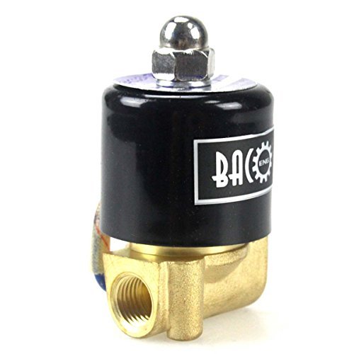 BACOENG AC230V 1/4" Messing Elektrisches Magnetventil Wasser NC(1/2" 3/4" 1") von BACOENG