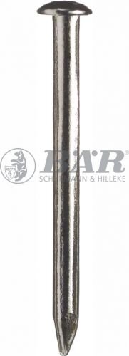 BÄR Eisen Rundkopfstifte vernickelt Abmessung 18/30 mm, 1 kg von BÄR
