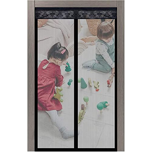 Magnet Fliegengitter Tür 70×240cm, Insektenschutz Fliegennetz, Türvorhang Hände Frei, Luft kann Frei Strömen, für Balkon Schiebetüren Kinderzimmer von BAILR