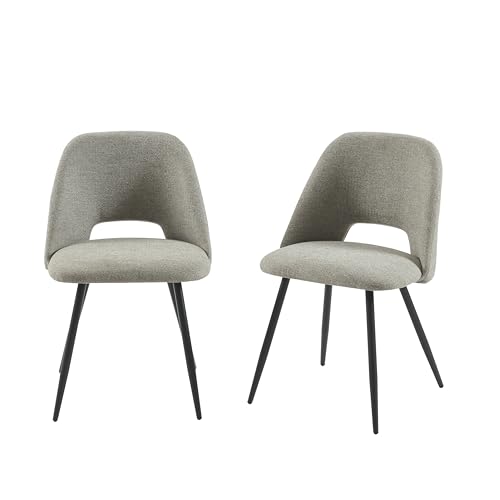 BAÏTA Elisabeth Set mit 2 Stühlen, Metall, grau, L54cm von BAÏTA