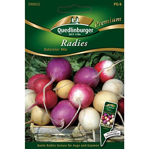 Quedlinburger Radies 'Ostereier-Mix', 1 Tüte Samen von Quedlinburger