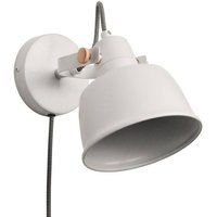 Wandleuchte "Kukka" mit Schalter und Stecker - Weiß von BARCELONA LED
