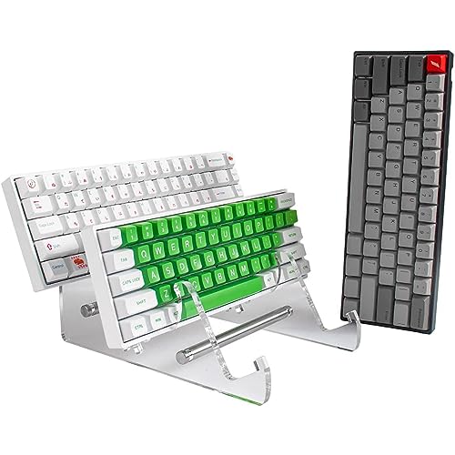 BBTISG Acryl-Tastatur-Display-Ständer, mehrere Ebenen, Tastaturhalter, geneigter Tastaturständer für Computerspiele und Tippen (2 Ebenen) von BBTISG