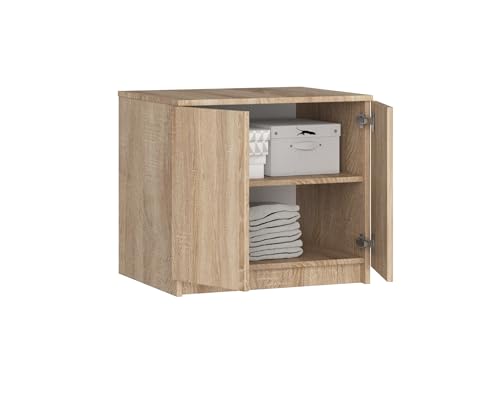 BDW Stylish S60 Star Wardrobe Organizer - Zwei Einlegeböden - Kleiderschrank Aufbewahrung Organizer Regale - Schubladen für innen - Schubladen Interne Lagerung - 60x55x51cm - Eiche Sonoma von BDW