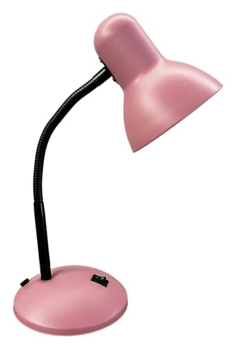 Bel Air Home - Schreibtischlampe PISA | Einstellbare E-27 Beleuchtung | Stilvolles Design | Energieeffizient, (GLÜHBIRNE NICHT INBEGRIFFEN) (ROSA) von Bel Air Home