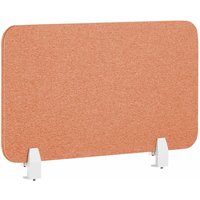 Schreibtisch Trennwand Hellrot Stoff pet Kunststoff 80 x 40 cm zum Aufstellen Klemmen Schallschutz Sichtschutz Pinnwand Büro Home Office - Rot von BELIANI