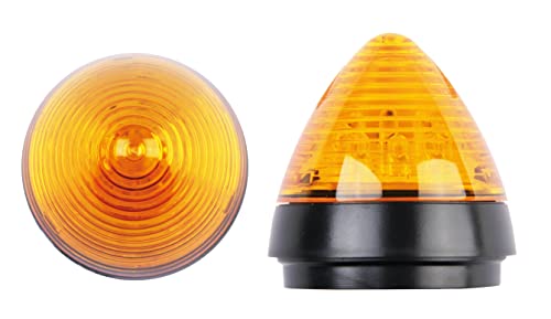 Berner LED Signalleuchte (Farbe gelb, max. 0,5 W, für Boden- und Wandmontage, ø 58 mm – Höhe 60 mm, Warnleuchte) 436515 von BERNER TORANTRIEBE