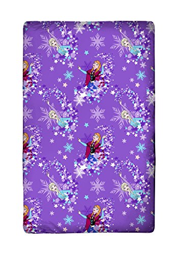 BERONAGE Spannbettlaken Frozen die Eiskönigin 90/100 cm x 190/200 cm Motiv Stars 100% Baumwolle Anna ELSA Olaf Sven Kristoff Arendelle Spannlaken Bettlaken Laken Spannbetttuch zur Bettwäsche deutsche von BERONAGE