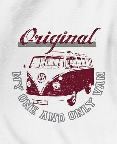 Große VW Volkswagen Fleece-Decke Bulli T1 My One and Only Rot 130 x 170 cm Camper-Van California Bus Auto Car Decke Kuscheldecke Tagesdecke Wohndecke Tagesdecke Schmusedecke Flauschdecke Retro von BERONAGE