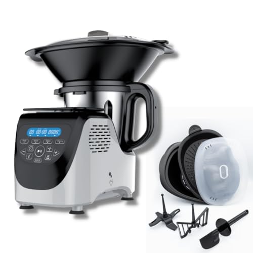 Best Direct® Küchenmaschine mit Kochfunktion Chef-O-Matic® Kitchen Robot, 1000 W, 3,00 l Schüssel, mit Dampfgaraufsatz, digitale Waage von BEST DIRECT
