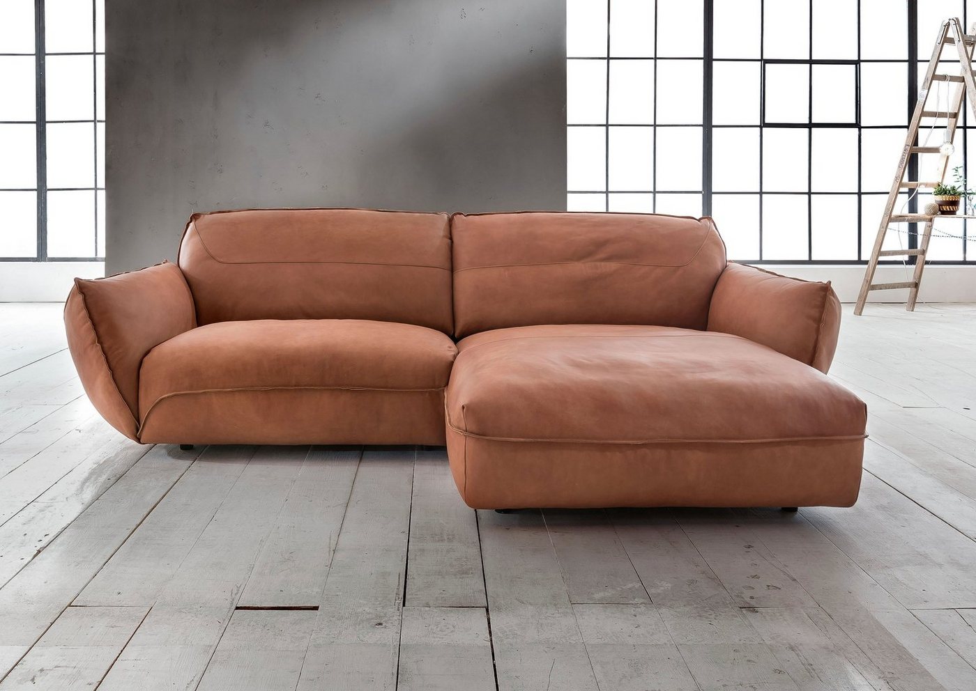 BETYPE Ecksofa Be Type Be Chilled, L-Form, in 2 Breiten mit stylischer und offener Nahtführung von BETYPE