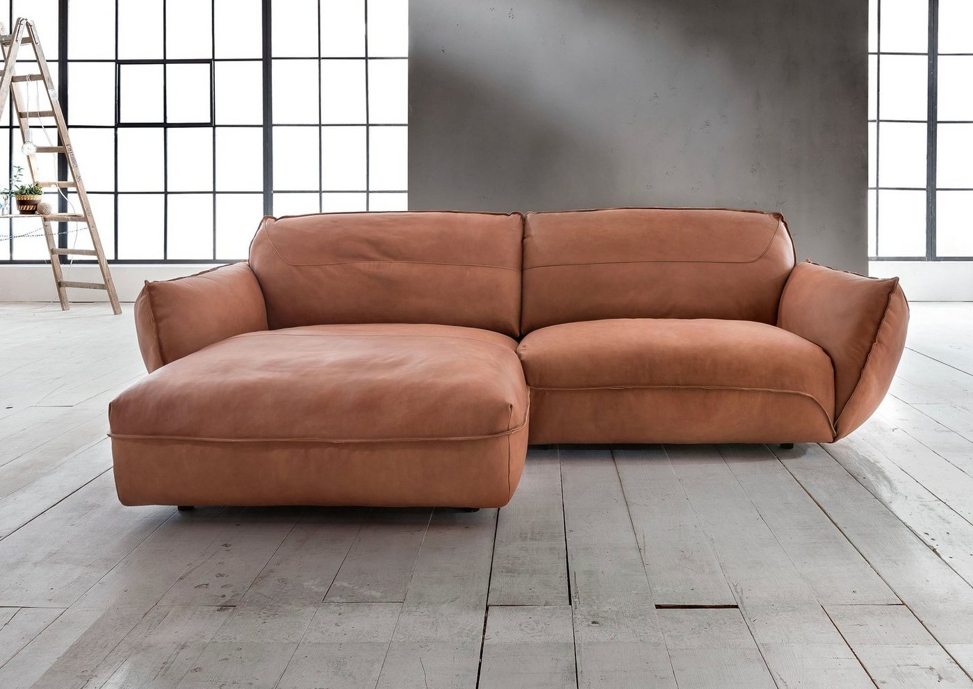 BETYPE Ecksofa Be Type Be Chilled, L-Form, in 2 Breiten mit stylischer und offener Nahtführung von BETYPE