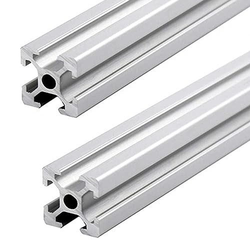 BEVDICNC 2020 400mm Aluminium Extrusion Profil T Typ 2 Stück Silber Europäischer Standard Eloxierte Linearschiene Aluminiumprofilextrusion für DIY 3D-Drucker und CNC-Maschinen von BEVDICNC