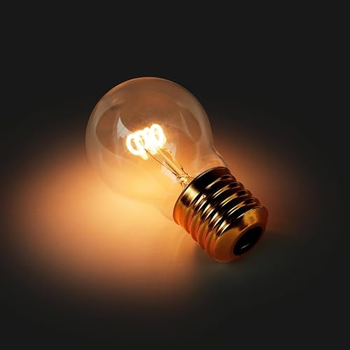 BHMAOYN Schnurlose Glühbirne | USB Batteriebetriebene Glühbirne | LED Edison Lampe für Schlafzimmer | Batteriebetriebene Glühbirne | Batterie Glühbirne | Edison Glühbirne (Helix -Glühbirne) von BHMAOYN