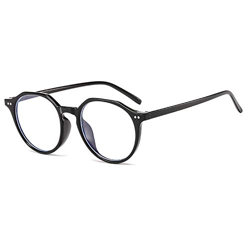 Gaming-Brille Computer-Ermüdungs-Blaulichtfilter-Brille Blaue Filter Brille (Black, One Size) von BIISDOST