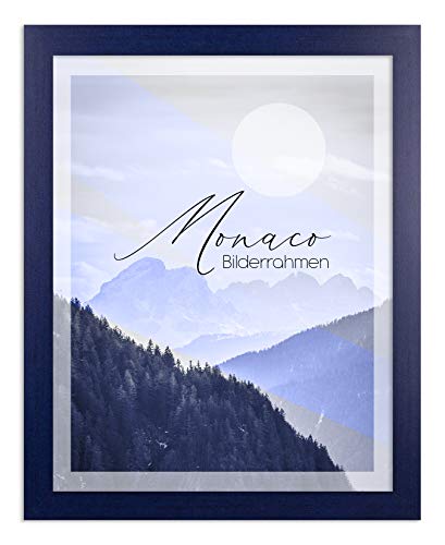 BIRAPA Fotorahmen Monaco 20x40 cm Bilderrahmen Dunkelblau Gewischt Posterrahmen von BIRAPA