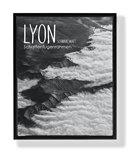 BIRAPA Lyon Keilrahmen für Canvas 60x150 cm in Schwarz Matt, Rahmen für Leinwände, Leerrahmen für Leinwand, Schattenfugenrahmen für Keilrahmen, Leinwand Rahmen von BIRAPA