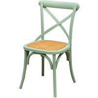 Vintage Thonet Stuhl 88x48x52 cm Holzstuhl Rustikale Stühle Küchenstuhl Esszimmerstühl Moderner Stuhl für Esstisch, Restaurant - antik hellblau von BISCOTTINI