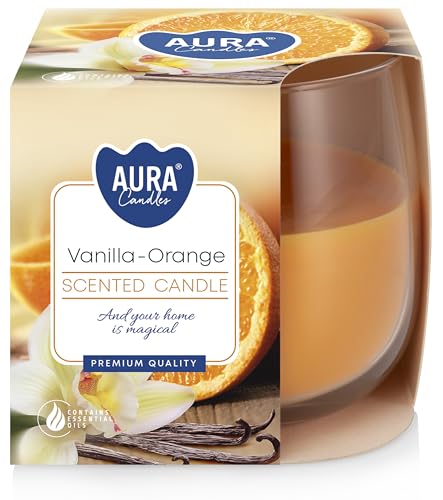 DUFTKERZEN IM GLAS, Duft:Vanille - Orange von BISPOL