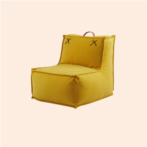 BKEKM Großer Sitzsack-Stuhl mit Füllung, Lazy Sofa-Stuhl, Baumwoll-Leinen-Sitzsack-Liege, 56 x 62 x 52 cm, Lounge-Lazy-Sitzsack-Stuhl von BKEKM