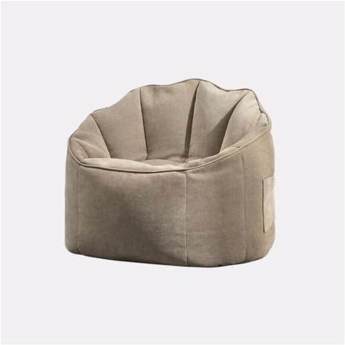 BKEKM Kreativer Sitzsack-Stuhl, Baumwoll-Leinen, fauler Sofa-Stuhl mit Füllung, Boden-Sofa-Stuhl, Lounge-Stühle, 33,5 x 27,6 Zoll, fauler Sofa-Stuhl von BKEKM