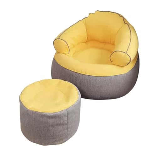 BKEKM Moderner Sitzsack-Stuhl mit Füllung, fauler Sofa-Stuhl, Sessel, Sitzsack, Tatami-Baumwoll-Loungesessel, modische Sitzsack-Liege von BKEKM