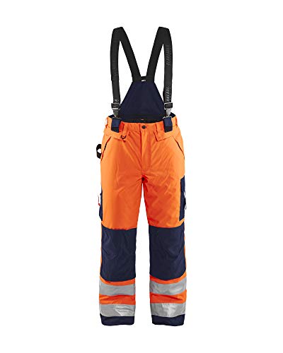 Blakläder Winterlatzhose "High Vis" Klasse 3 Größe, 1 Stück, D92, orange/marineblau, 188519775389D92 von BLÅKLÄDER