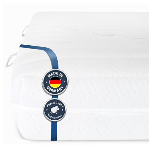 BMM Kindermatratze Razze 120x200cm Härtegrad H2/ Kaltschaummatratze Öko-Tex Zertifiziert/Jugendmatratze für alle Betten/Matratzen produziert in Deutschland von BMM
