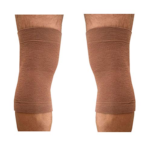 BODYPERFECT 2 Knieschoner Wolle Elastische Band Wärme für die Knie Schmerzlinderung Traumata SMALL von BODYPERFECT