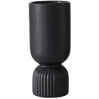 Schwarze Vase aus Keramik gino, 23 cm von BOLTZE GRUPPE