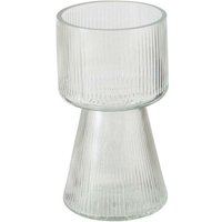 Boltze Gruppe - Vase aus Glas imano, geriffeltes Glas, 18 cm von BOLTZE GRUPPE