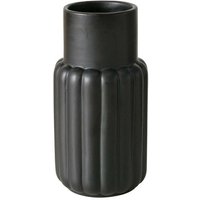 Schwarze Vase MIRABELLA, Steingut, 14 cm von BOLTZE GRUPPE