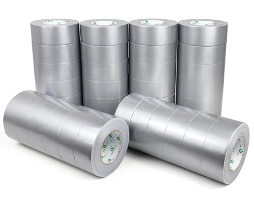 BOMEI PACK 36 Rollen Panzertape 50mmx50m - Silber Panzerband für Reparaturen, Basteln,Verwendung im Innen- und Außenbereich von BOMEI PACK