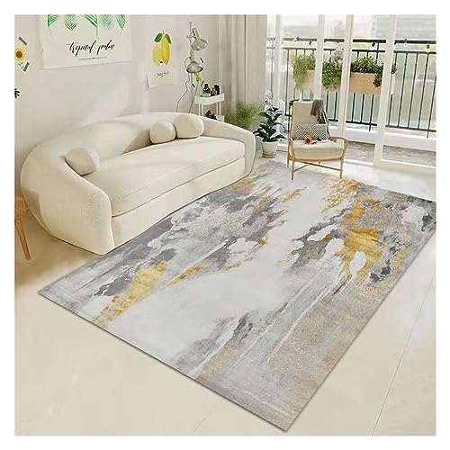 Wohnzimmerteppiche im minimalistischen Stil, abstrakte Teppiche for Schlafzimmer, kurzfloriger Teppich mit rutschfester Rückseite, for Schlafzimmer, Wohnzimmer, Esszimmer ( Color : Style 7 , Size : 40 von BONPUR