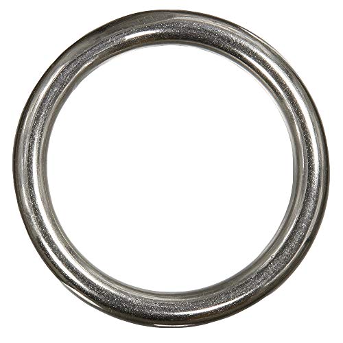 2 Stück Ring 12 x 70 mm geschweißt, poliert - Edelstahl A4 von BOOTSTEILE BRAUER