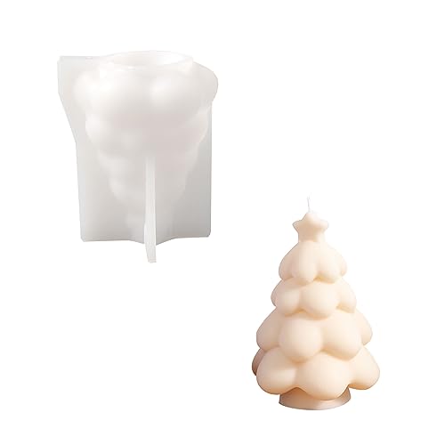 Boowan Nicole Weihnachtsbaum Silikon Kerzenformen,Silikonform Kerzen Gießen,Silikonform für Die Kerzenherstellung für DIY (LZ0563) von BOOWAN NICOLE