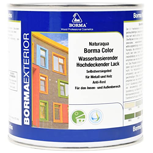 Hochdeckende Lack auf Wasserbasis 125ml Rubinrot RAL3003 Glänzend von BORMA